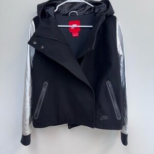 Nike Women's Wool & Leather Bomber Jacket